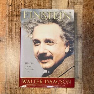 SIGNED Einstein: His Life and Universe by Walter Isaacson Hardcover Book